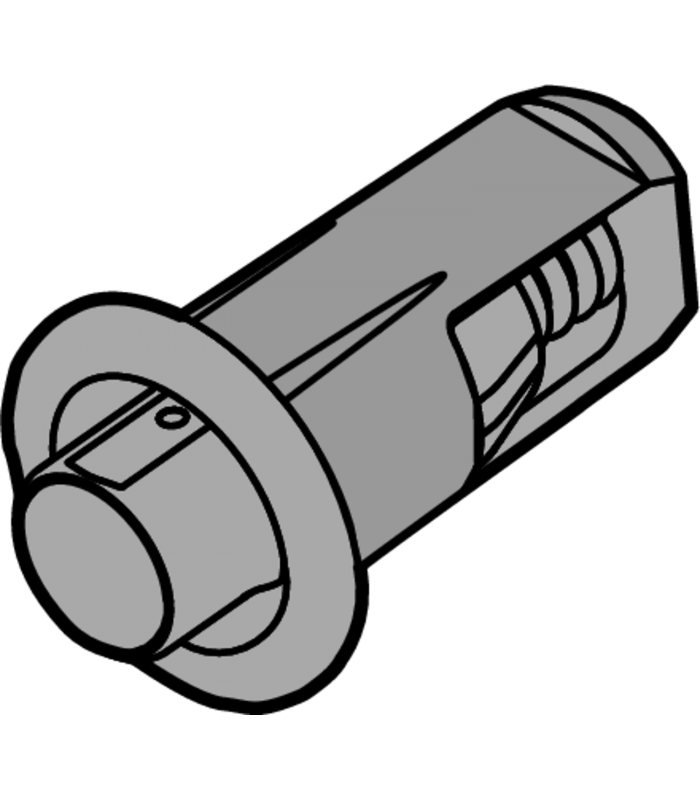 Dystans Blum  Ø 5 mm  Szczelina frontu 2.6 mm  nawiercić  R7037 ciemnoszara 993.0530