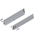 Bok szuflady TANDEMBOX  wysokość K  115 mm   dł. 600 mm  lewy/prawy  do TANDEMBOX antaro  R9006 szara 378K6002SA