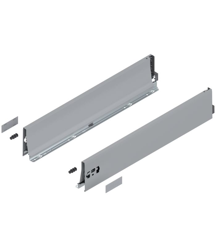 Bok szuflady TANDEMBOX  wysokość K  115 mm   dł. 600 mm  lewy/prawy  do TANDEMBOX antaro  R9006 szara 378K6002SA