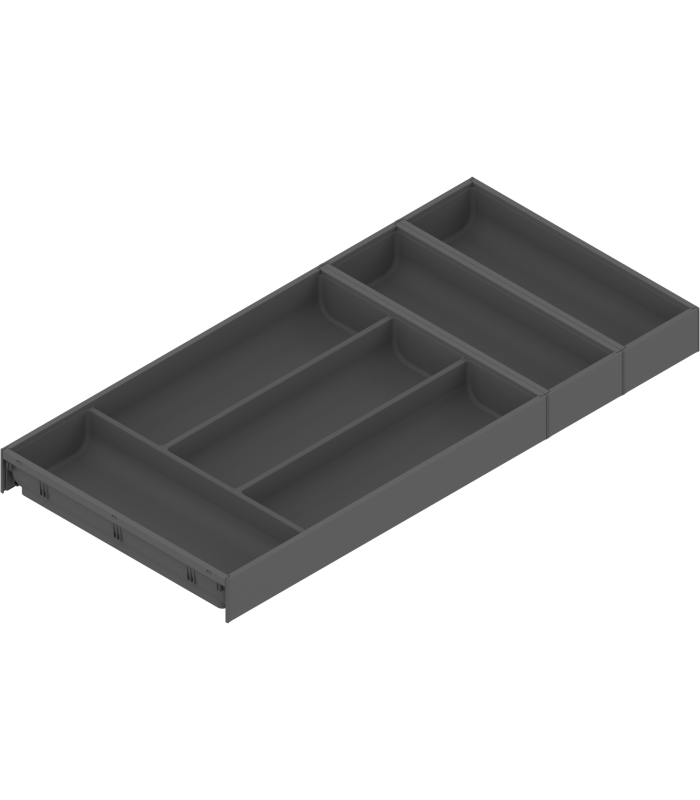 AMBIA-LINE  wkład na sztućce do szuflady standardowej LEGRABOX  tworzywo sztuczne/stal  6 przegródka na sztućce  dł