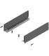 Bok szuflady LEGRABOX  wysokość K  128.5 mm   dł. 500 mm  lewy/prawy  do LEGRABOX pure  antracyt mat 770K5002S