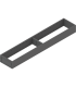 AMBIA-LINE  ramki do szuflady standardowej LEGRABOX  stal  dł. 550 mm  szerokość 100 mm  antracyt mat ZC7S550RS1