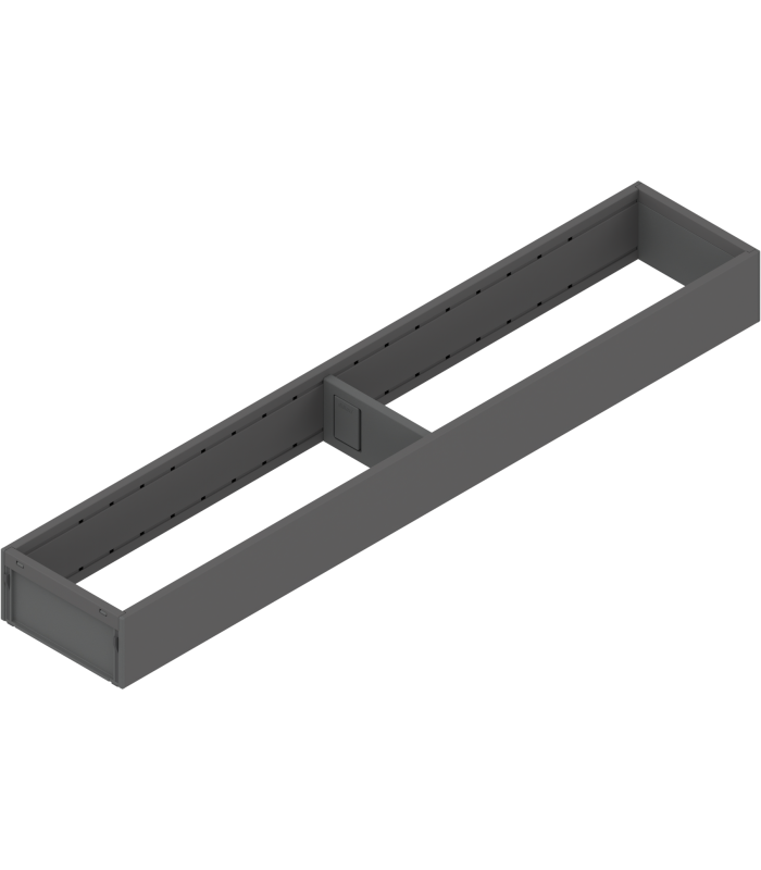 AMBIA-LINE  ramki do szuflady standardowej LEGRABOX  stal  dł. 550 mm  szerokość 100 mm  antracyt mat ZC7S550RS1