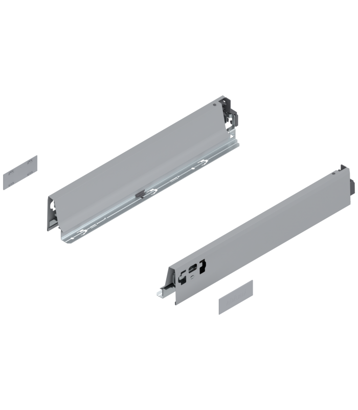 Bok szuflady TANDEMBOX  wysokość N  68 mm   dł. 400 mm  lewy/prawy  do TANDEMBOX intivo/antaro  R9006 szara