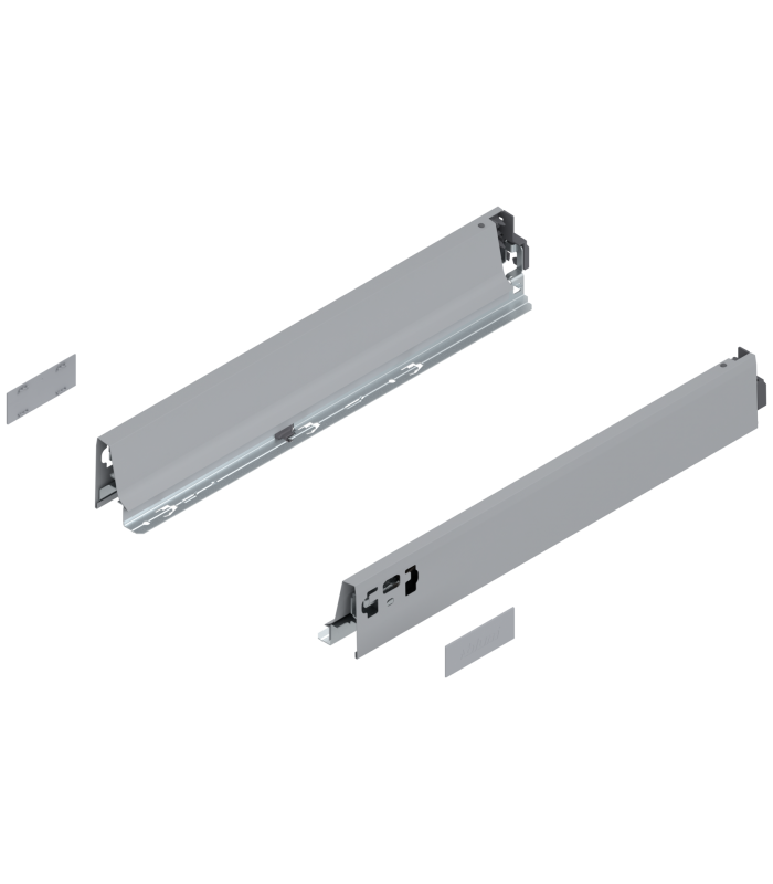 Bok szuflady TANDEMBOX  wysokość N  68 mm   dł. 450 mm  lewy/prawy  do TANDEMBOX intivo/antaro  R9006 szara