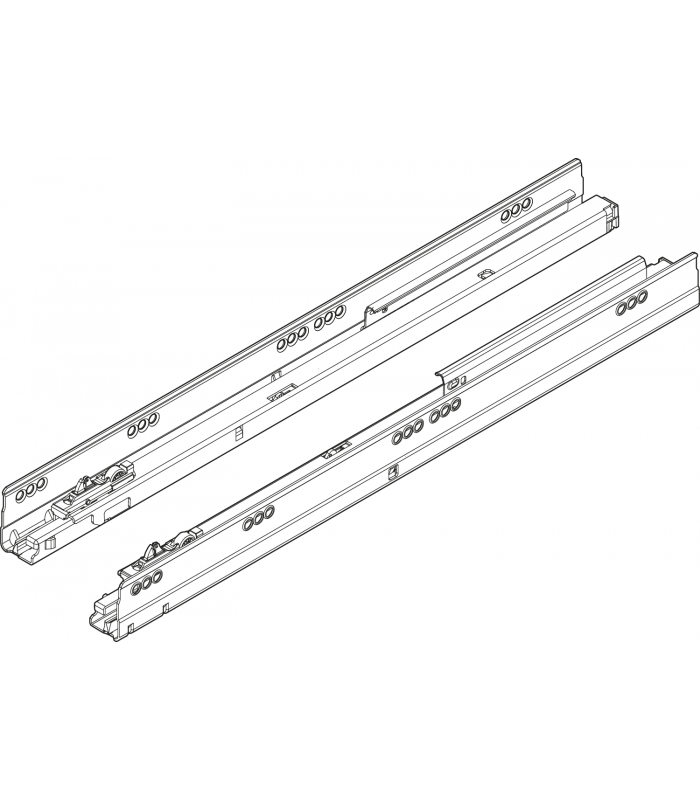 Prowadnica TANDEMBOX BLUMOTION 30 kg dł. 270 mm lewa/prawa cynkowana 578.2701B