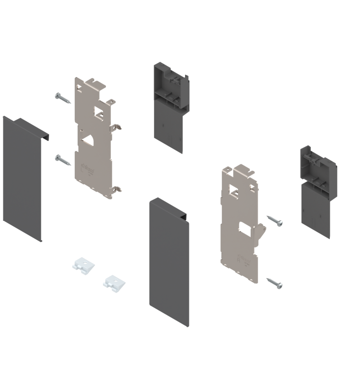 Mocowanie frontu LEGRABOX   wys. K  do szuflady wewnętrznej  lewe/prawe  do LEGRABOX pure  antracyt mat ZI7.0KS0