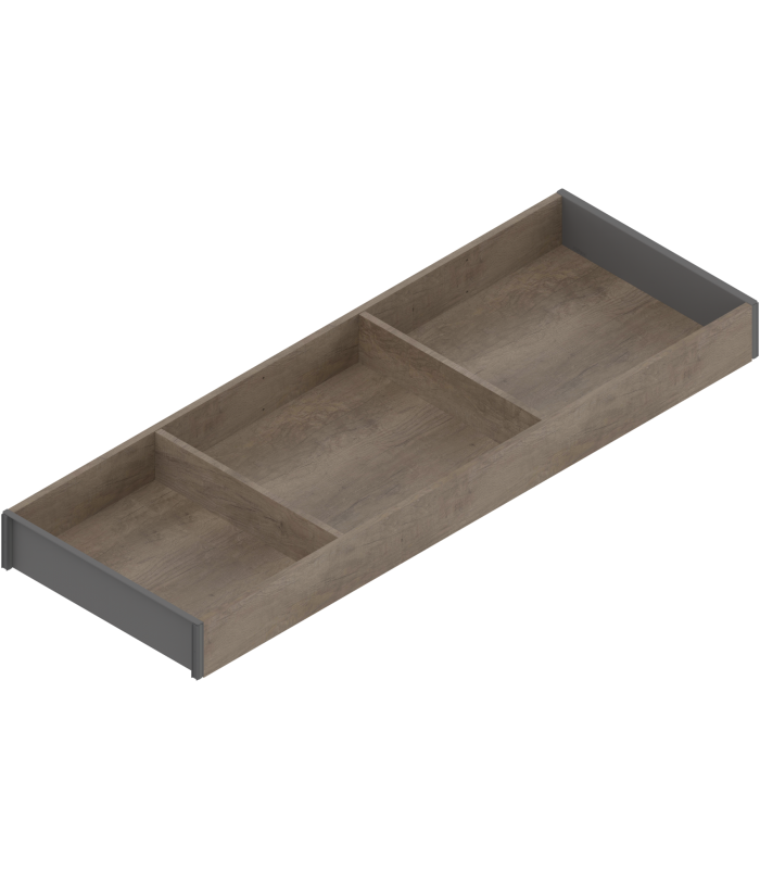 AMBIA-LINE  ramki do szuflady standardowej LEGRABOX  w opcji drewnopodobnej  dł. 600 mm  szerokość 200 mm  Dąb Nebra