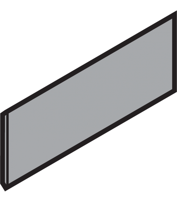 TANDEMBOX Zaślepka  lewy   prawy  prostokątna  symetr.  nadrukowany  blum   biała ZAA.532C.BL