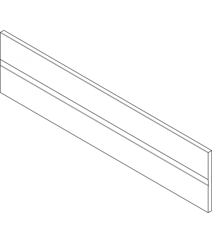 ORGA-LINE listwa poprzeczna do przycięcia  do szuflady z wysokim frontem TANDEMBOX  dł. 1077 mm  aluminium  biała