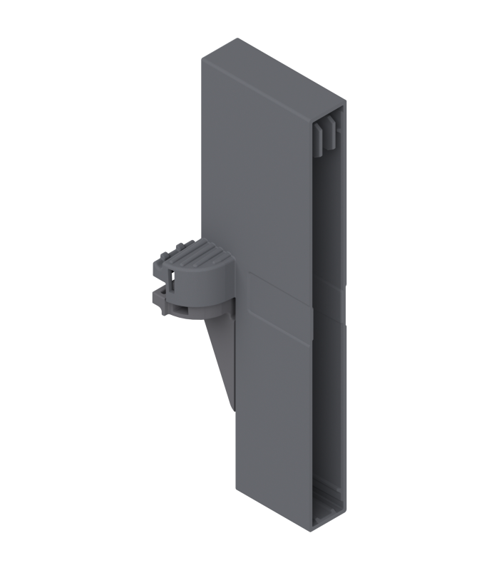 ORGA-LINE uchwyt listwy poprzecznej  do szuflady z wysokim frontem TANDEMBOX intivo  R7037 ciemnoszara Z40L0002