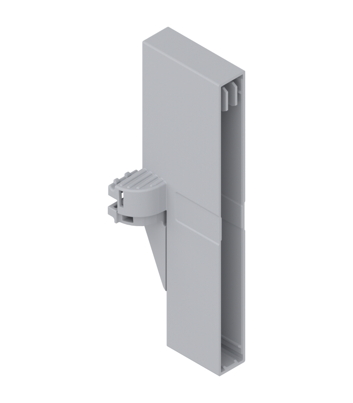 ORGA-LINE uchwyt listwy poprzecznej  do szuflady z wysokim frontem TANDEMBOX intivo  jasnoszare Z40L0002
