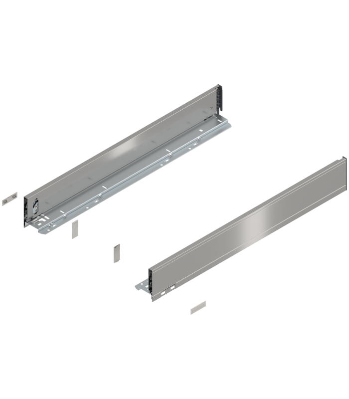 Bok szuflady LEGRABOX  wysokość M  90.5 mm   dł. 650 mm  lewy/prawy  do LEGRABOX pure  inox-szczotk.-lakier.