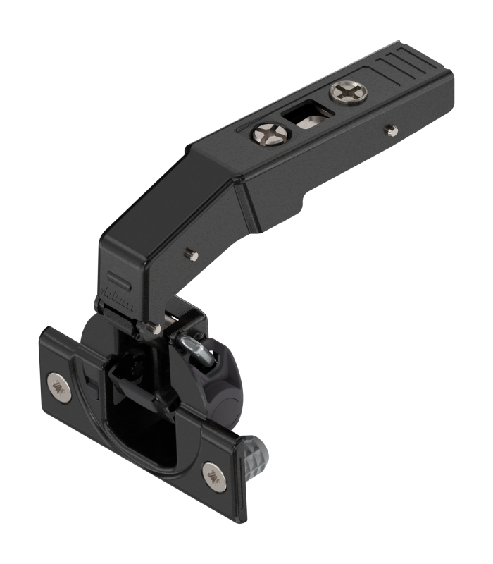 CLIP top BLUMOTION zawias do drzwi równoległych 95   Wpuszczany  puszka  wciskana  czarny 79B9580