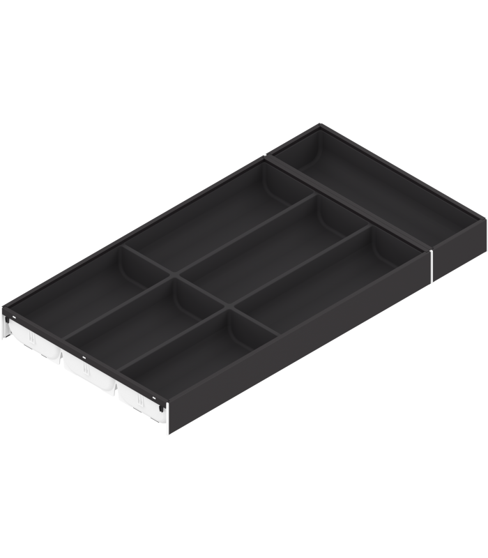 AMBIA-LINE  wkład na sztućce do szuflady standardowej LEGRABOX  tworzywo sztuczne/stal  7 przegródka na sztućce  dł