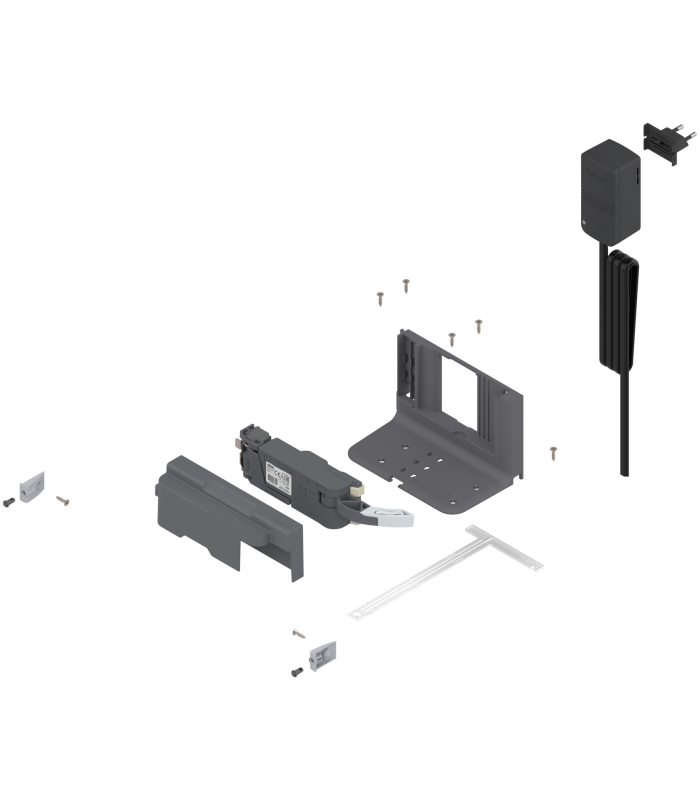 SERVO-DRIVE uno do stojące systemy sortowników śmieci  Wtyczka E  Zestaw językowy E  R7037 ciemnoszara Z10NA30EE