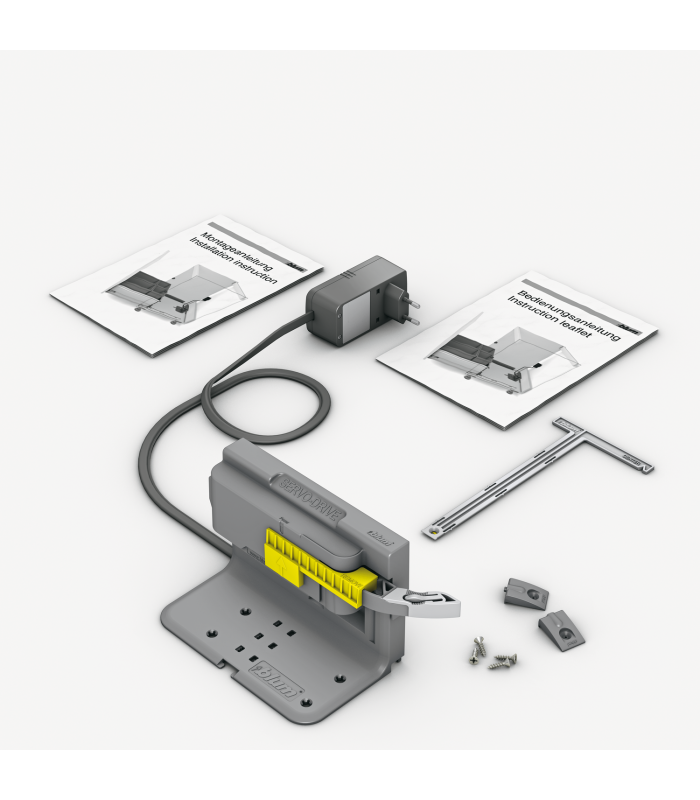SERVO-DRIVE uno do stojące systemy sortowników śmieci  Wtyczka E  Zestaw językowy E  R7037 ciemnoszara Z10NA30EE