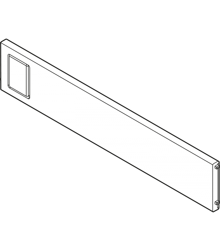 AMBIA-LINE listwa poprzeczna do szuflady standardowej LEGRABOX  ZC7SXXXRS2   tworzywo  brunatnoczarny mat ZC7Q020SS