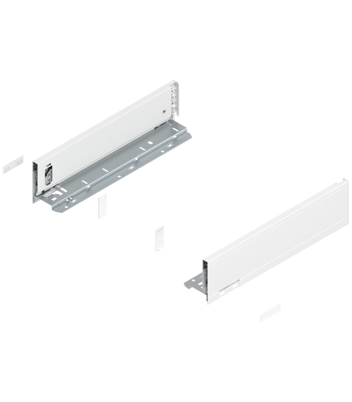 Bok szuflady LEGRABOX  wysokość M  90.5 mm   dł. 350 mm  lewy/prawy  do LEGRABOX pure  jedwabiście biały mat