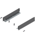 Bok szuflady LEGRABOX  wysokość M  90.5 mm   dł. 450 mm  lewy/prawy  do LEGRABOX pure  antracyt mat 770M4502S
