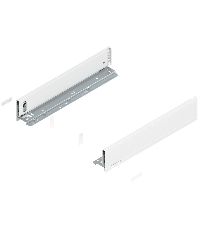 Bok szuflady LEGRABOX  wysokość M  90.5 mm   dł. 450 mm  lewy/prawy  do LEGRABOX pure  jedwabiście biały mat