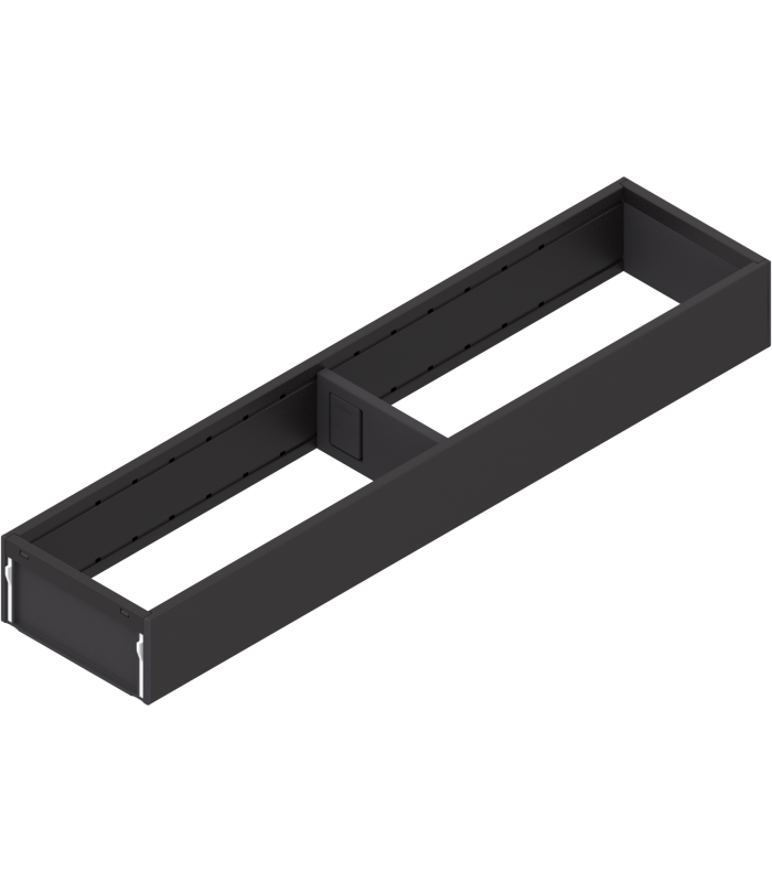 AMBIA-LINE  ramki do szuflady standardowej LEGRABOX  stal  dł. 450 mm  szerokość 100 mm  brunatnoczarny mat
