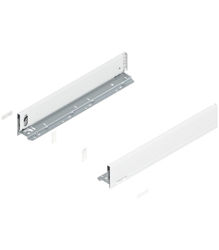 Bok szuflady LEGRABOX  wysokość M  90.5 mm   dł. 500 mm  lewy/prawy  do LEGRABOX pure  jedwabiście biały mat
