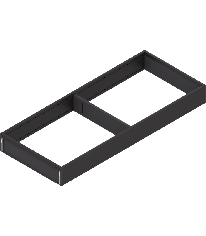 AMBIA-LINE  ramki do szuflady standardowej LEGRABOX  stal  dł. 500 mm  szerokość 200 mm  brunatnoczarny mat