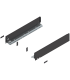 Bok szuflady LEGRABOX  wysokość M  90.5 mm   dł. 500 mm  lewy/prawy  do LEGRABOX pure  brunatnoczarny mat 770M5002S