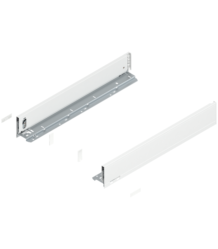 Bok szuflady LEGRABOX  wysokość M  90.5 mm   dł. 550 mm  lewy/prawy  do LEGRABOX pure  jedwabiście biały mat
