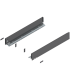 Bok szuflady LEGRABOX  wysokość M  90.5 mm   dł. 600 mm  lewy/prawy  do LEGRABOX pure  antracyt mat 770M6002S