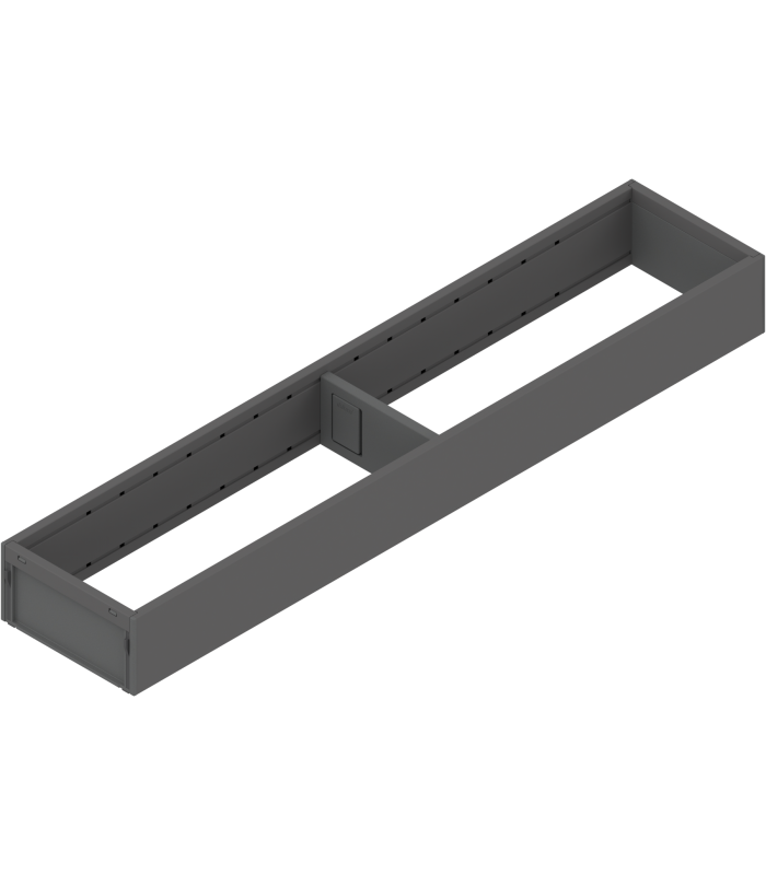 AMBIA-LINE  ramki do szuflady standardowej LEGRABOX  stal  dł. 500 mm  szerokość 100 mm  antracyt mat ZC7S500RS1