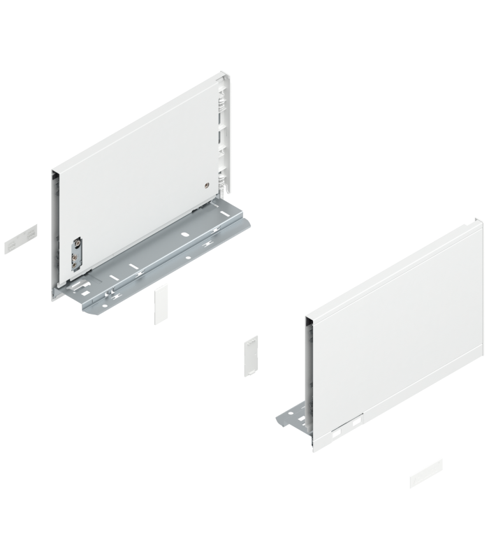 Bok szuflady LEGRABOX  wysokość C  177 mm   dł. 270 mm  lewy/prawy  do LEGRABOX pure  jedwabiście biały mat