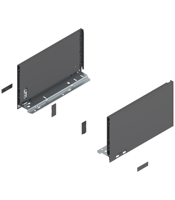 Bok szuflady LEGRABOX  wysokość C  177 mm   dł. 300 mm  lewy/prawy  do LEGRABOX pure  antracyt mat 770C3002S