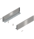 Bok szuflady LEGRABOX  wysokość K  128.5 mm   dł. 500 mm  lewy/prawy  do LEGRABOX pure  inox-szczotk.-lakier.