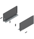 Bok szuflady LEGRABOX  wysokość C  177 mm   dł. 350 mm  lewy/prawy  do LEGRABOX pure  antracyt mat 770C3502S