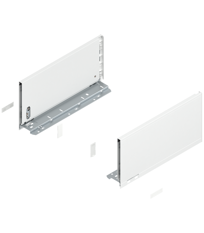 Bok szuflady LEGRABOX  wysokość C  177 mm   dł. 350 mm  lewy/prawy  do LEGRABOX pure  jedwabiście biały mat