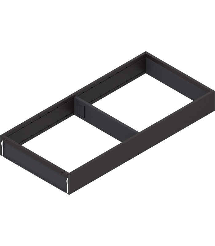 AMBIA-LINE  ramki do szuflady standardowej LEGRABOX  stal  dł. 450 mm  szerokość 200 mm  brunatnoczarny mat