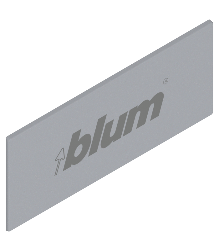 TANDEMBOX Zaślepka  lewy   prawy  prostokątna  symetr.  nadrukowany  blum   jasnoszare ZAA.532C.BL