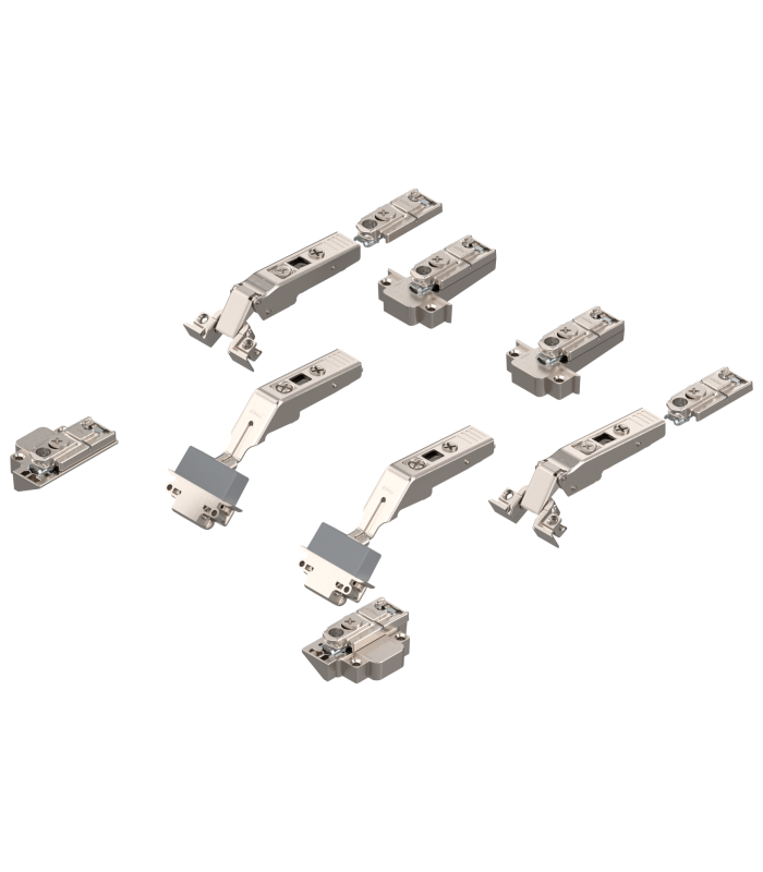 CLIP top Zawias środkowy do ramki aluminiowej do AVENTOS HF  uchylno-składanego 134   zestaw   bez sprężyny  puszka