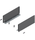Bok szuflady LEGRABOX  wysokość C  177 mm   dł. 450 mm  lewy/prawy  do LEGRABOX pure  antracyt mat 770C4502S