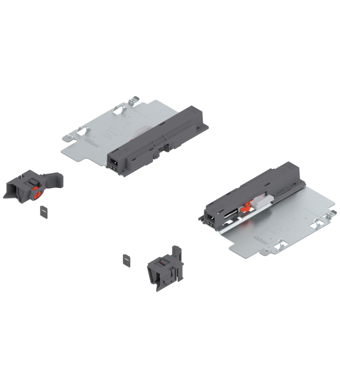 Zestaw  TIP-ON do TANDEM częściowy wysuw 550H  prawy lewy  R7037 ciemnoszara T55.1150S