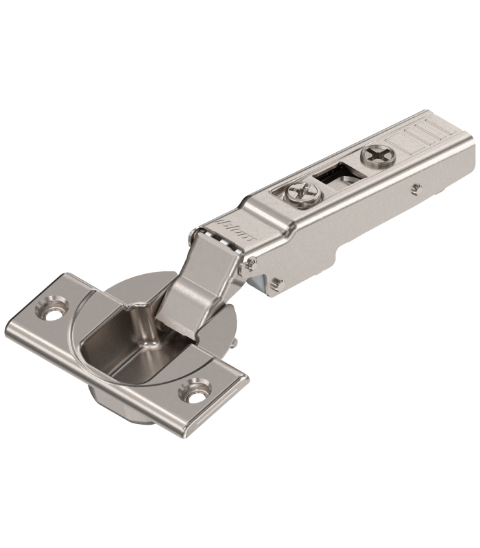 CLIP top zawias standard. 110  Specjalny  Drzwi nakładane  bez sprężyny  puszka  na wkręty  niklowany 72T3550.TL