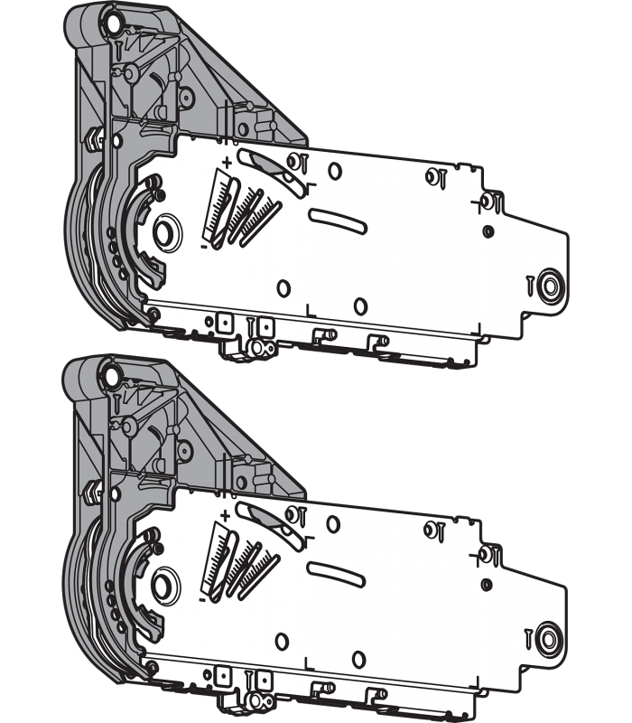 AVENTOS HL do frontów nad korpusem  siłownik  odpowiedni do SERVO-DRIVE  cynkowana 20L2100.05