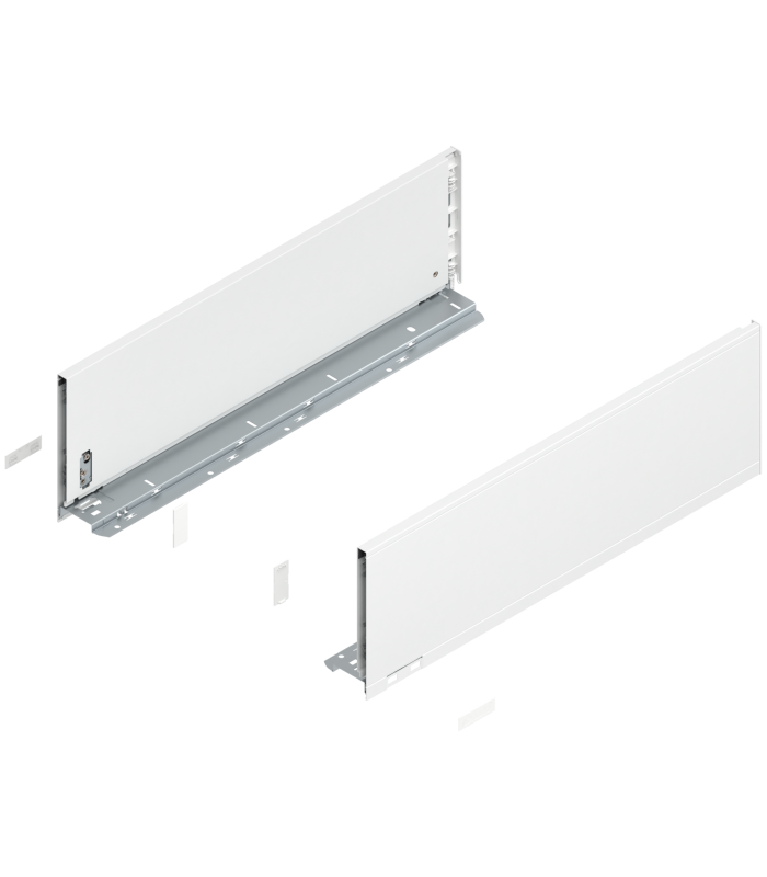Bok szuflady LEGRABOX  wysokość C  177 mm   dł. 550 mm  lewy/prawy  do LEGRABOX pure  jedwabiście biały mat