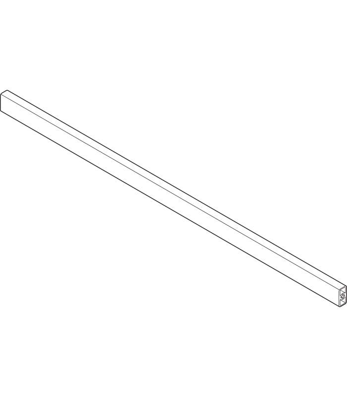 ORGA-LINE Reling poprzeczny do szuflady wewnętrznej wysokiej szer. korpusu KB 1200 mm długość 1046.3 mm