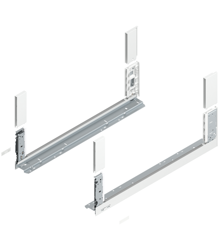 Bok szuflady LEGRABOX  wysokość C  177 mm   dł. 650 mm  lewy/prawy  do LEGRABOX free  jedwabiście biały mat