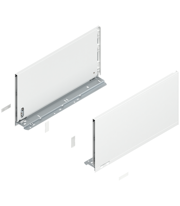 Bok szuflady LEGRABOX  wysokość F  241 mm   dł. 450 mm  lewy/prawy  do LEGRABOX pure  jedwabiście biały mat