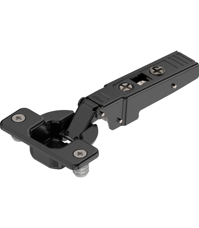 CLIP top zawias do drzwi profil. 95   Drzwi nakładane  bez sprężyny  puszka  wciskana  czarny 70T9580.TL