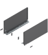 Bok szuflady LEGRABOX  wysokość F  241 mm   dł. 500 mm  lewy/prawy  do LEGRABOX pure  antracyt mat 770F5002S
